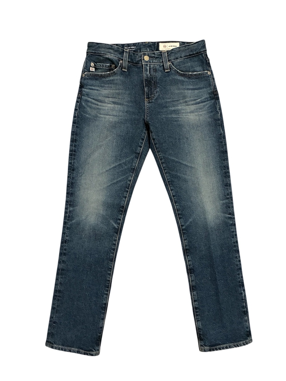 Ag Adriano Goldschmied Jeans Women’s 24 Faded Blue Nolan Ankle Relaxed Slim